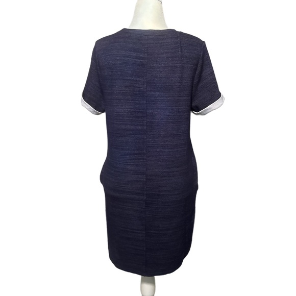 Hazel Navy Blue and White T-Shirt Dress - Picture 5 of 6